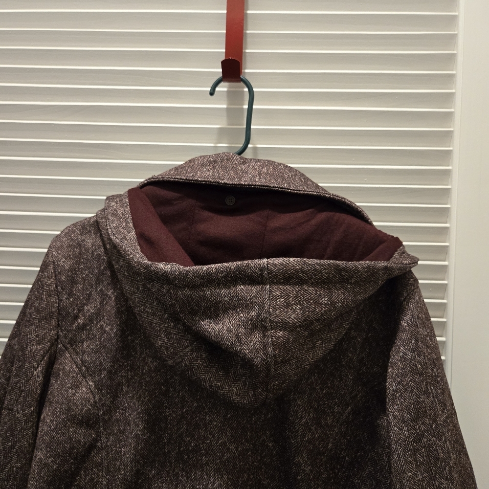 Women's Brown Winter Coat - Picture 3 of 6